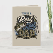 Verjaardagskaart 'Reel Cool Dad Customize It' Kaart (Voorkant)