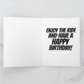 VERJAARDAGSKAART ROLLER COASTER KAART (Binnen)