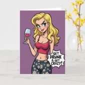 Verjaardagskaart Sassy Blonde Kaart (Gele Bloem)