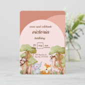 verjaardagskaart save the date (Staand voorkant)