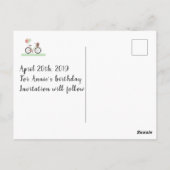 Verjaardagskaart Save The Date Briefkaart (Achterkant)