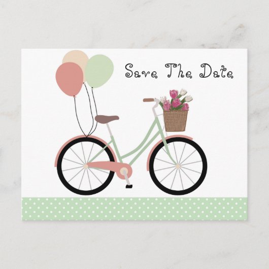 Verjaardagskaart Save The Date Briefkaart (Voorkant)