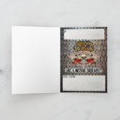 Verjaardagskaart schedel en pistolen kaart (Binnen)