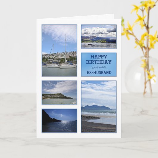 Verjaardagskaart Seascapes voor ex-man Kaart (Gele Bloem)