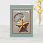 Verjaardagskaart Seaside Star Kaart (Gele Bloem)