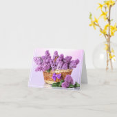 Verjaardagskaart -Sering Kaart (Gele Bloem)