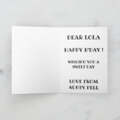 Verjaardagskaart snoep kaart (Binnen)