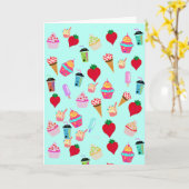 Verjaardagskaart snoep kaart (Gele Bloem)