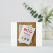 Verjaardagskaart speciaal voor jou vriend briefkaart (Staand voorkant)