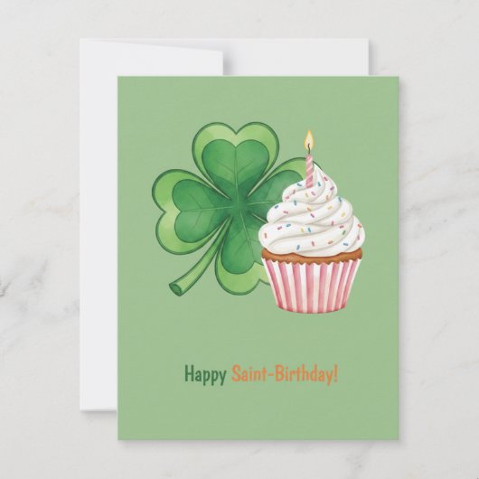 Verjaardagskaart St. Patrick Feestdagenkaart (Voorkant)