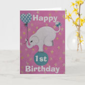 Verjaardagskaart standaard 5" x 7" gevouwen kaart  (Gele Bloem)