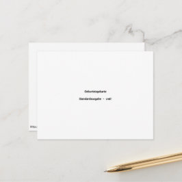 Verjaardagskaart Standaarduitgave wit Briefkaart