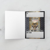 Verjaardagskaart steampunk\graffiti schedel kaart (Binnen)