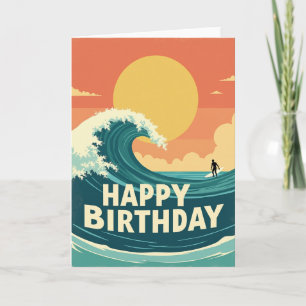 Verjaardagskaart Surf Avontuur Kaart