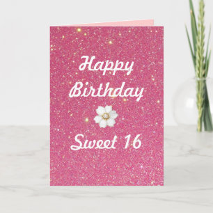 Verjaardagskaart Sweet 16 Kaart