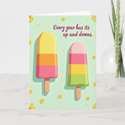 Verjaardagskaart Sweet Pops Kaart (Voorkant)