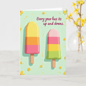 Verjaardagskaart Sweet Pops Kaart (Gele Bloem)