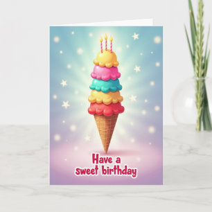 Verjaardagskaart Sweet Scoops Kaart