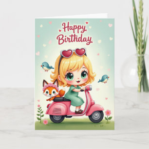 Verjaardagskaart Sweet Scooter Kaart