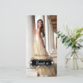 Verjaardagskaart Sweet Sixteen Grad Quinceanera (Staand voorkant)