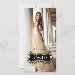 Verjaardagskaart Sweet Sixteen Grad Quinceanera