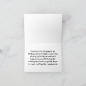 Verjaardagskaart 'Swinging By' Golf Bedankt (Binnen)