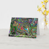 Verjaardagskaart - Tijd is een menselijke construc Kaart (Gele Bloem)