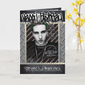 Verjaardagskaart token rapper kaart (Gele Bloem)