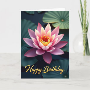 Verjaardagskaart Tranquil Bloom Kaart