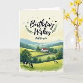 Verjaardagskaart Tranquil Hills Kaart (Gele Bloem)