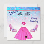 Verjaardagskaart uitnodiging (Voorkant)