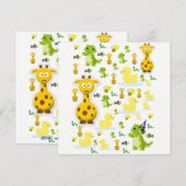 Verjaardagskaart uitnodiging (Voorkant / Achterkant)