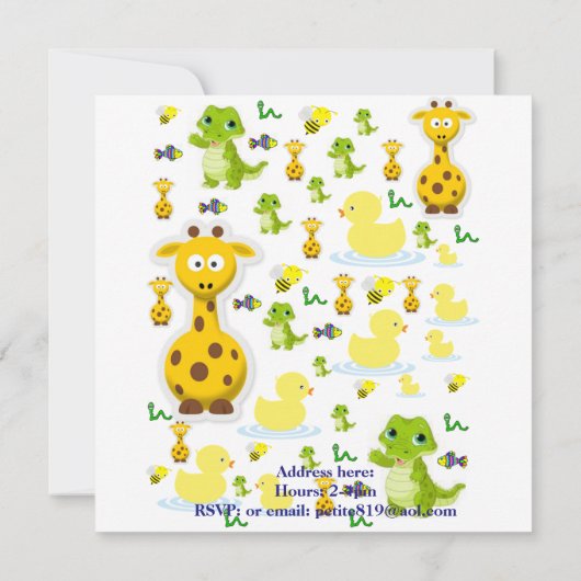 Verjaardagskaart uitnodiging (Achterkant)