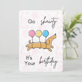 Verjaardagskaart / uitnodiging  (Staand voorkant)