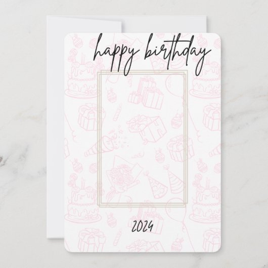 Verjaardagskaart / uitnodiging  (Achterkant)