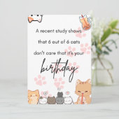 Verjaardagskaart / uitnodiging (Staand voorkant)