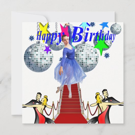 Verjaardagskaart uitnodiging (Voorkant)