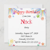 Verjaardagskaart Uitnodiging Bier (Achterkant)