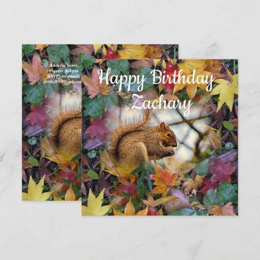 Verjaardagskaart Uitnodiging Eerste Verjaardag Wil (Voorkant / Achterkant)