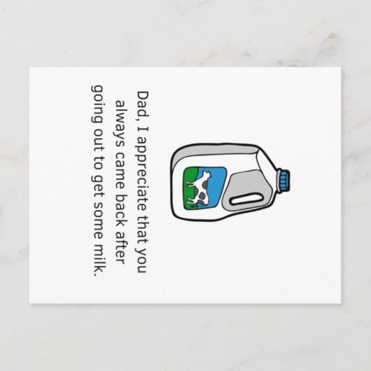 Verjaardagskaart Vaderdag Briefkaart (Voorkant)