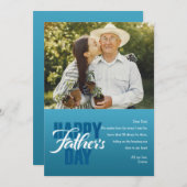 Verjaardagskaart Vaderdag Foto Kaart (Voorkant / Achterkant)