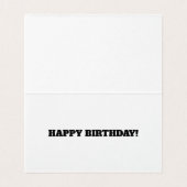 Verjaardagskaart van Bologna Kaart (Binnenkant ongevouwen)