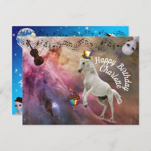 Verjaardagskaart van Charlotte Briefkaart (Voorkant / Achterkant)