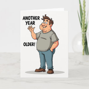 Verjaardagskaart van de Jolly Old Man Kaart