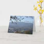 Verjaardagskaart van de Pyreneeën Kaart (Gele Bloem)