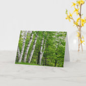 verjaardagskaart van de vogelboom kaart (Gele Bloem)