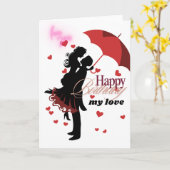 verjaardagskaart van een echtpaar kaart (Gele Bloem)