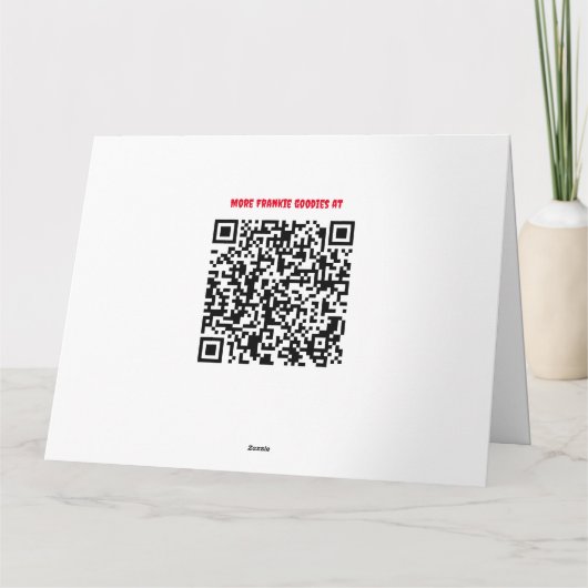 Verjaardagskaart van Frankenstein Kaart (Achterkant)