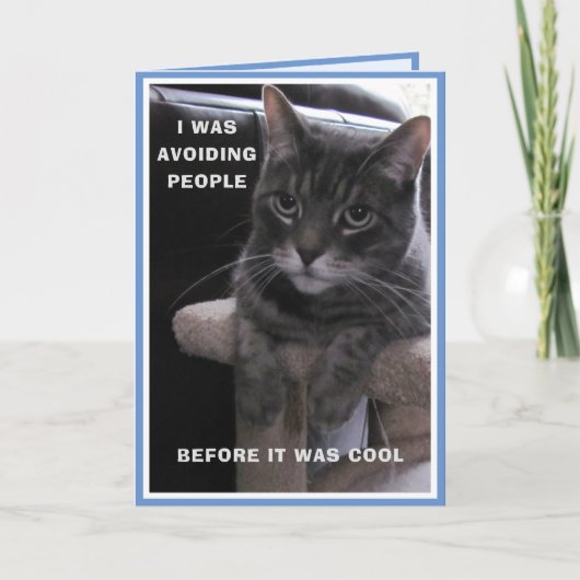 Verjaardagskaart van Grumpy Cat Kaart (Voorkant)