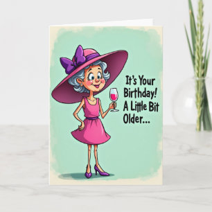 Verjaardagskaart van Joyful Lady Kaart